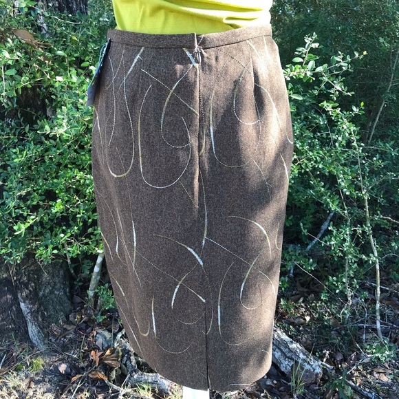 Donna Rae NY Brown Skirt Size 4P NWT - Picture 5 of 7